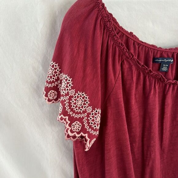 American Eagle Outfitters flutter sleeve top - Picture 2 of 5